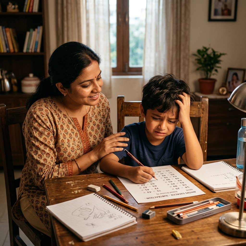 How to Help Your Child Overcome Math Fear at Home: A Visual Guide to Early Number Sense (LKG to Grade 3)