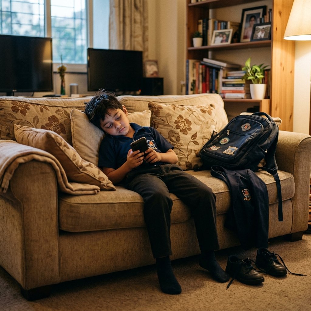 Post-School Fatigue: How to Plan a Balanced Evening Routine of Play, Rest, and Active Learning (LKG to Grade 4)
