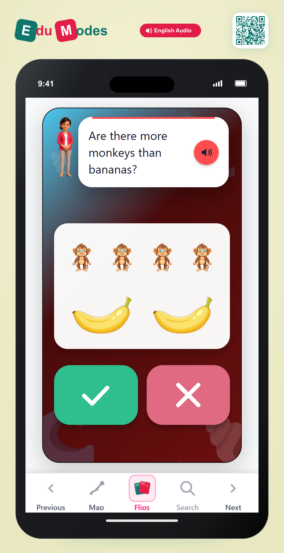 More Monkeys than Bananas? - Interactive Learning Game Preview