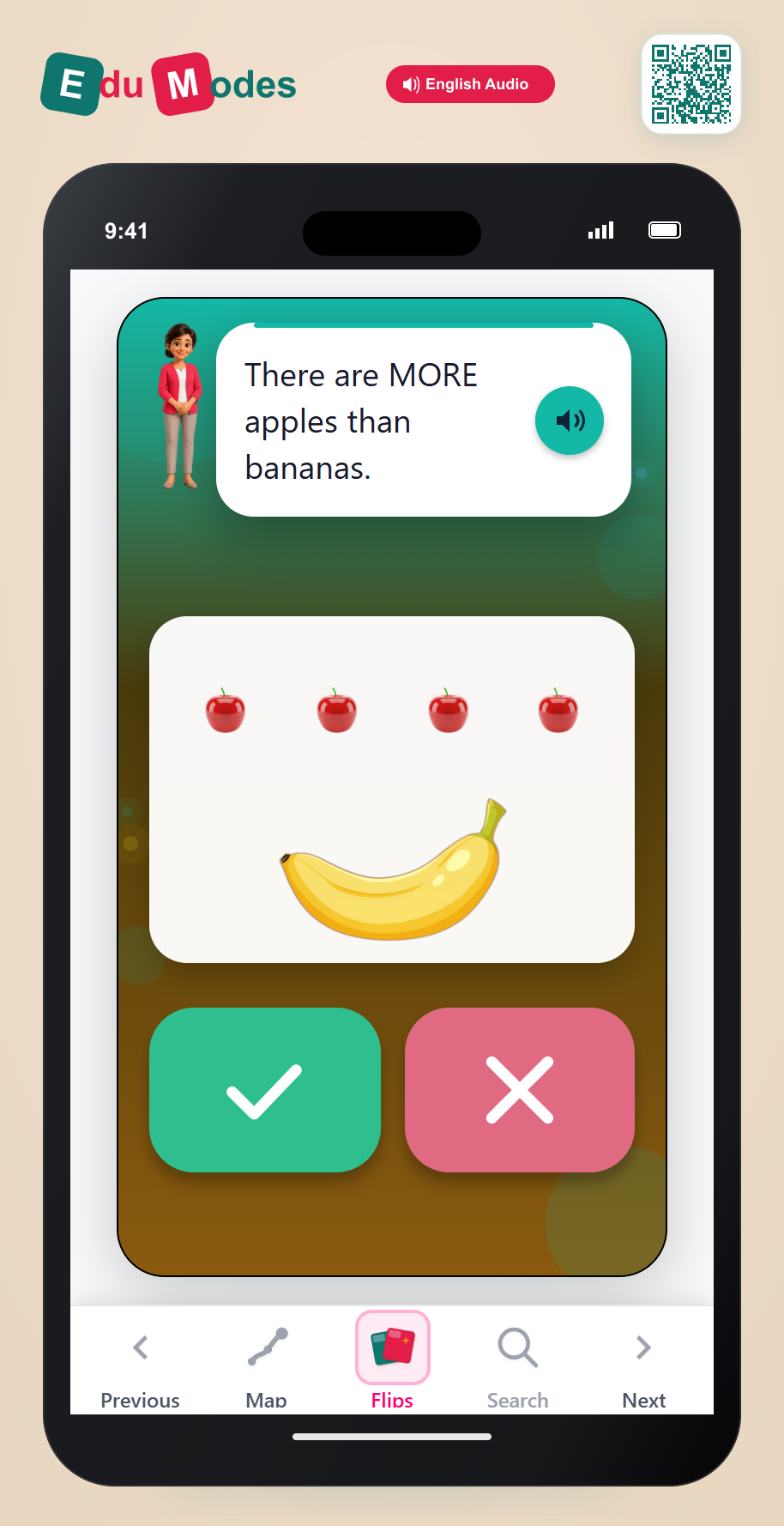 Which is More? 4 vs 1 - Interactive Learning Game Preview