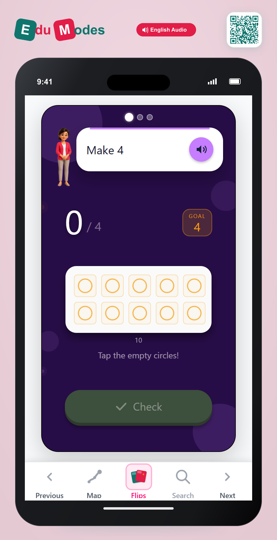 Build Ten Frames: 1 to 5 - Interactive Learning Game Preview