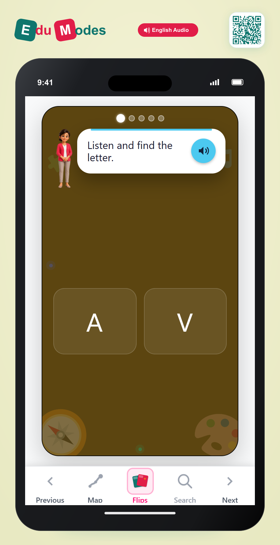 Listen & Find: A to E - Interactive Learning Game Preview