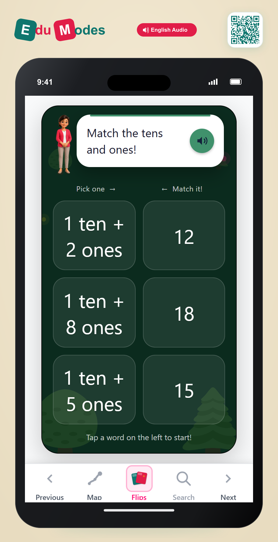 Match Tens and Ones - Interactive Learning Game Preview