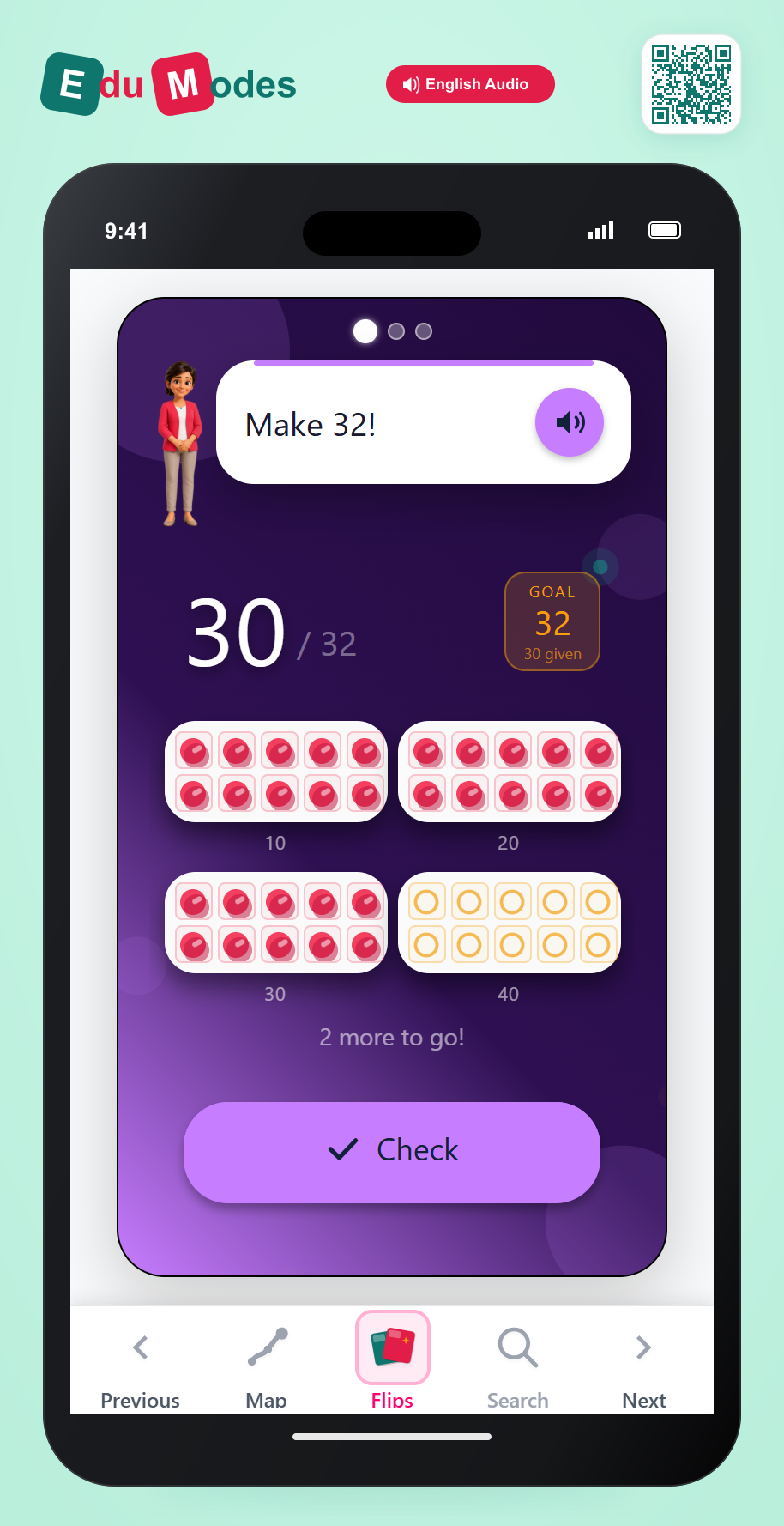 Thirties on Ten Frames - Interactive Learning Game Preview