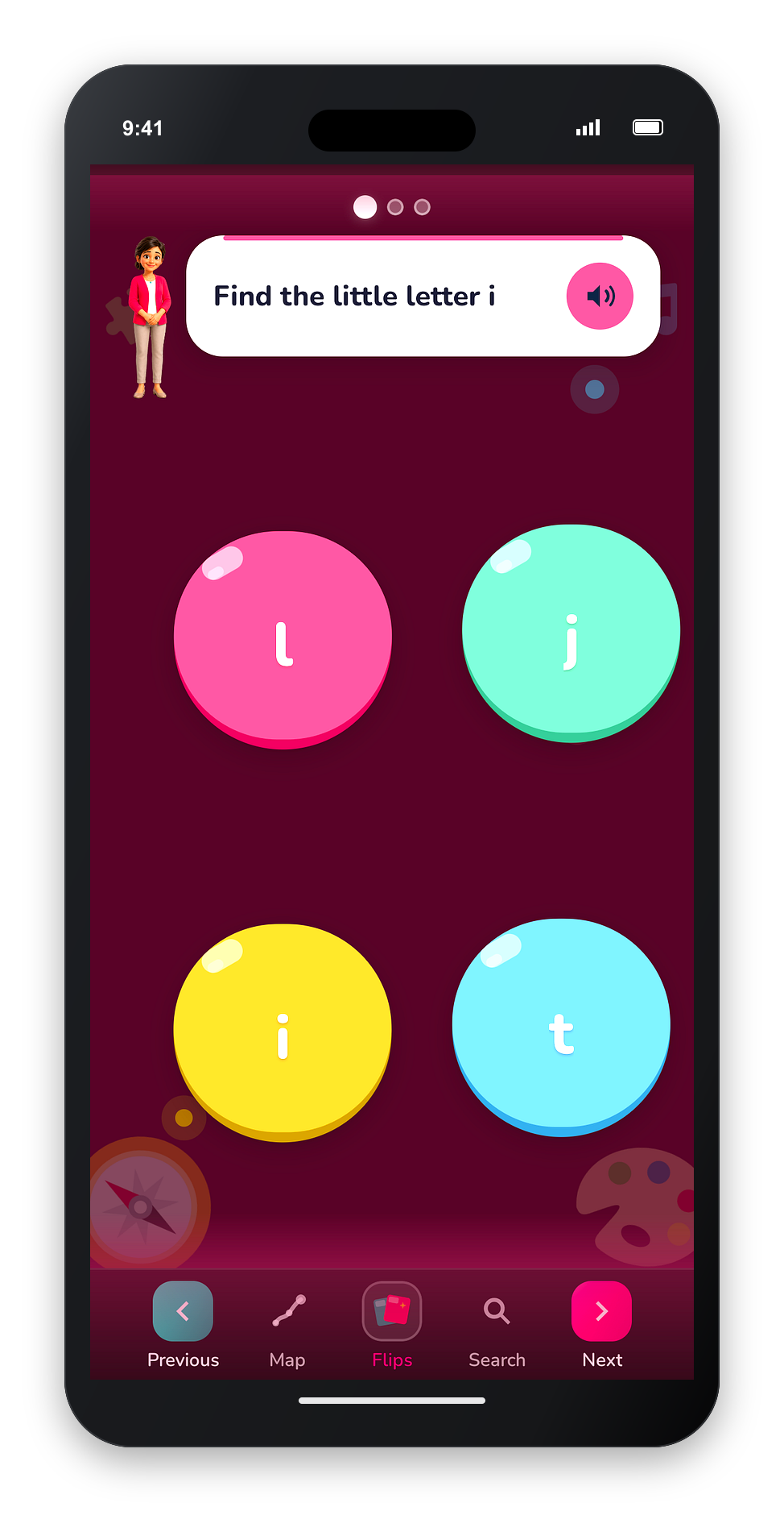 Bubble Quiz: Lowercase i, j, k - Interactive Learning Game Preview