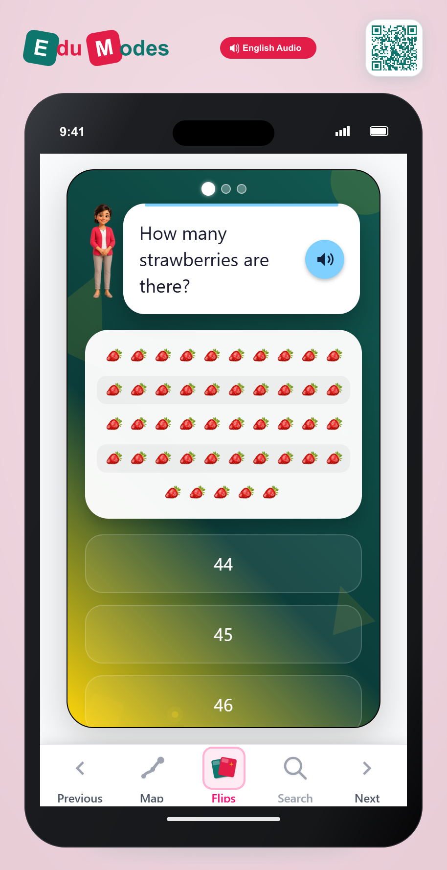 Count Treats 41 to 60 - Interactive Learning Game Preview