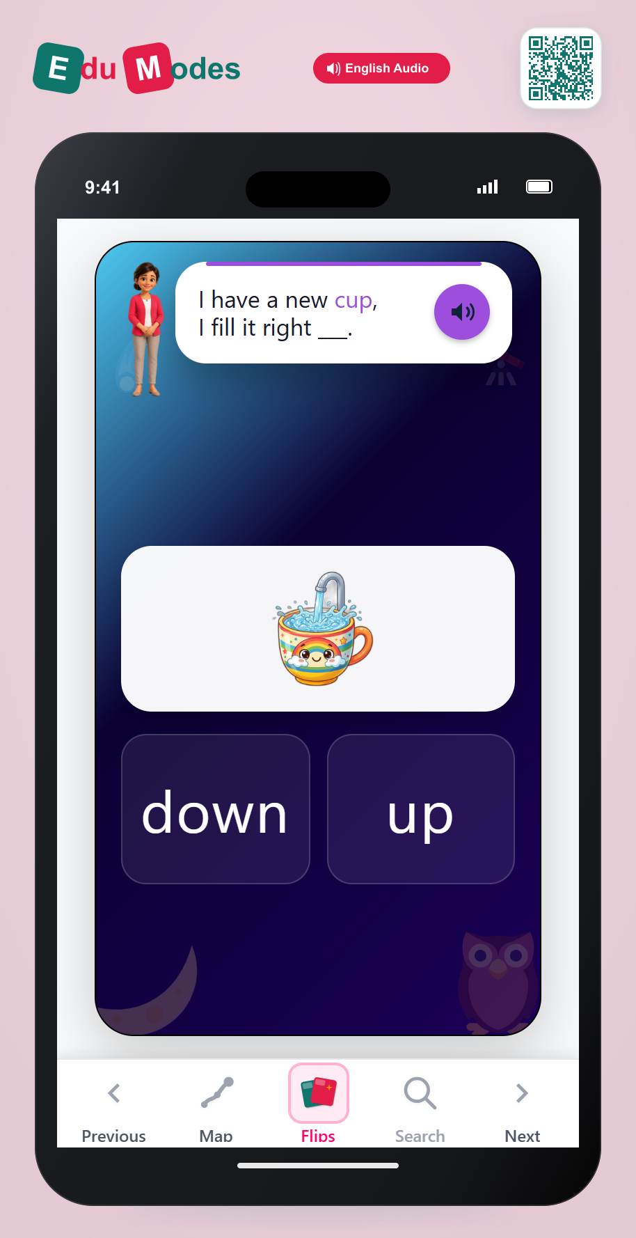 Poem Rhymes: cup and up - Interactive Learning Game Preview