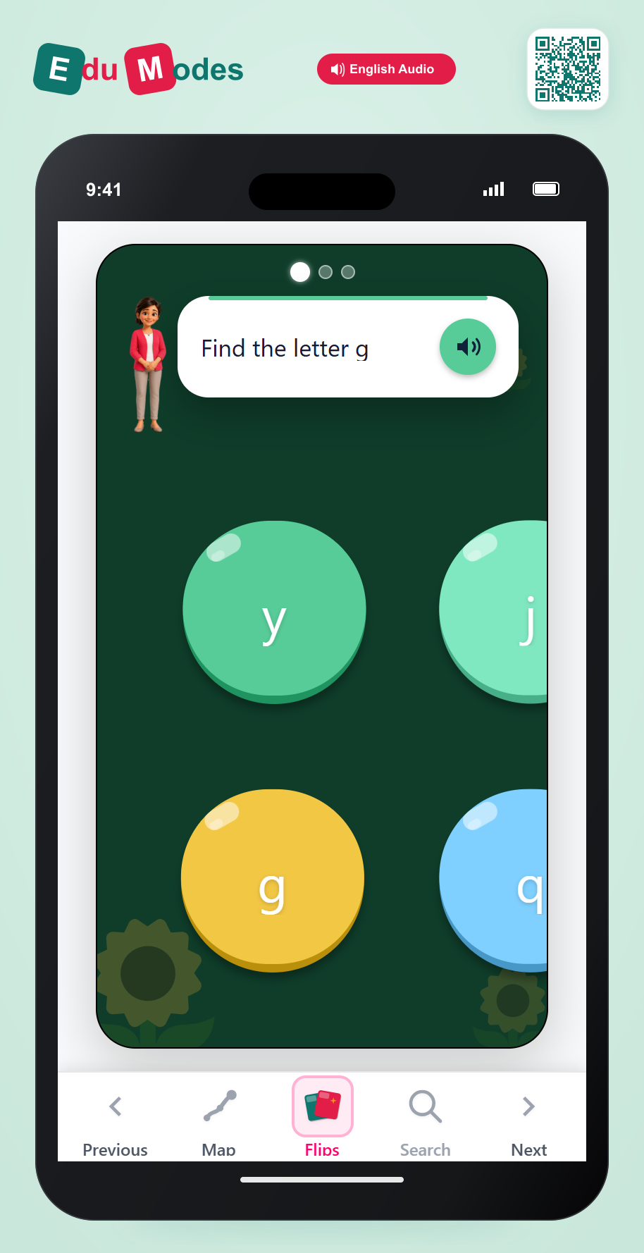 Frequently Confused Letters: g, y, j, q - Interactive Learning Game Preview