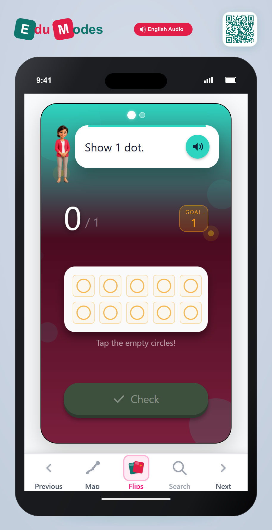 Show Numbers up to 3 - Interactive Learning Game Preview