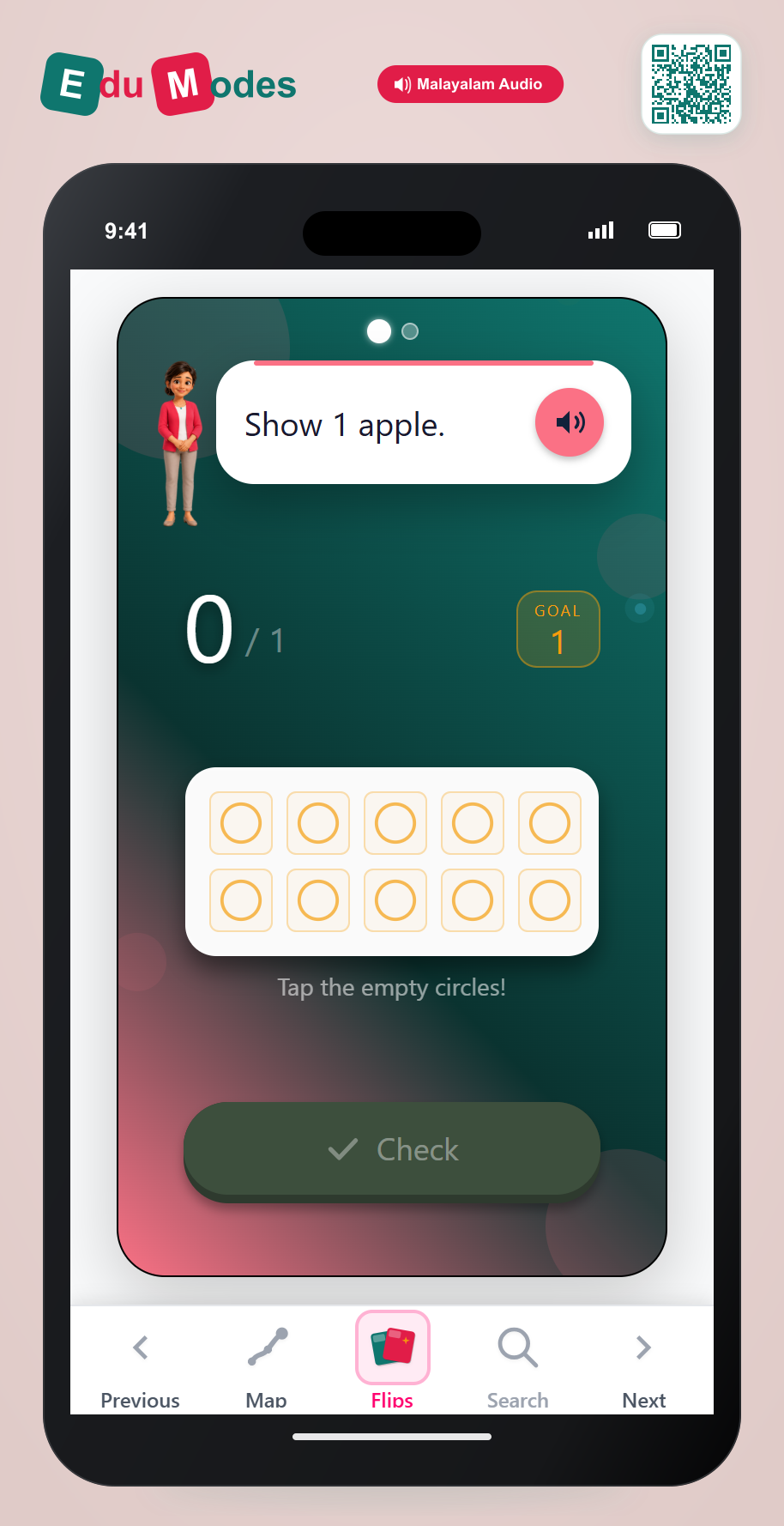 Show 1 on a Ten Frame - Interactive Learning Game Preview