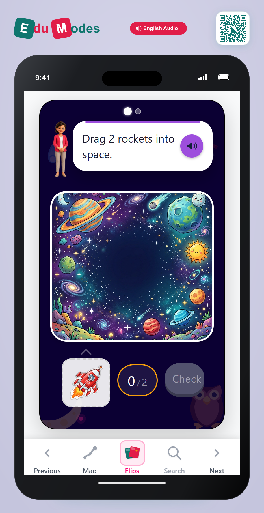 Drag Rockets - Interactive Learning Game Preview