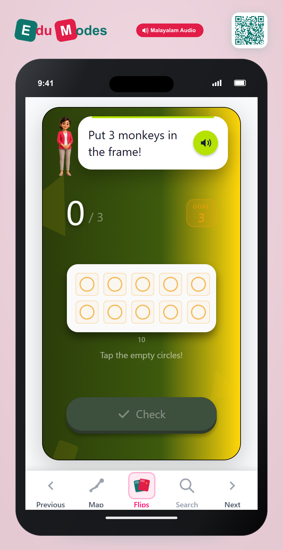 Build Number 3 in Ten Frame - Interactive Learning Game Preview