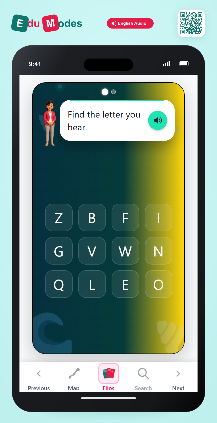 Uppercase Letters B and W - Interactive Learning Game Preview