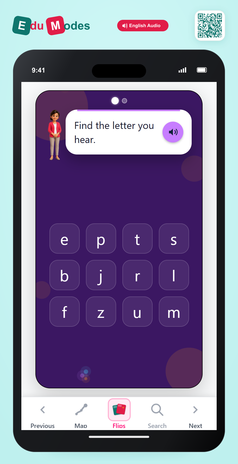 Lowercase Letters b and w - Interactive Learning Game Preview