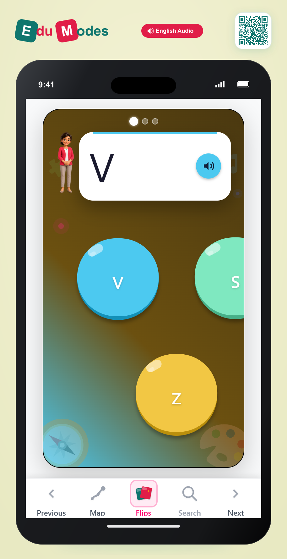 UKG Lowercase Letter Match: v, w, x - Interactive Learning Game Preview