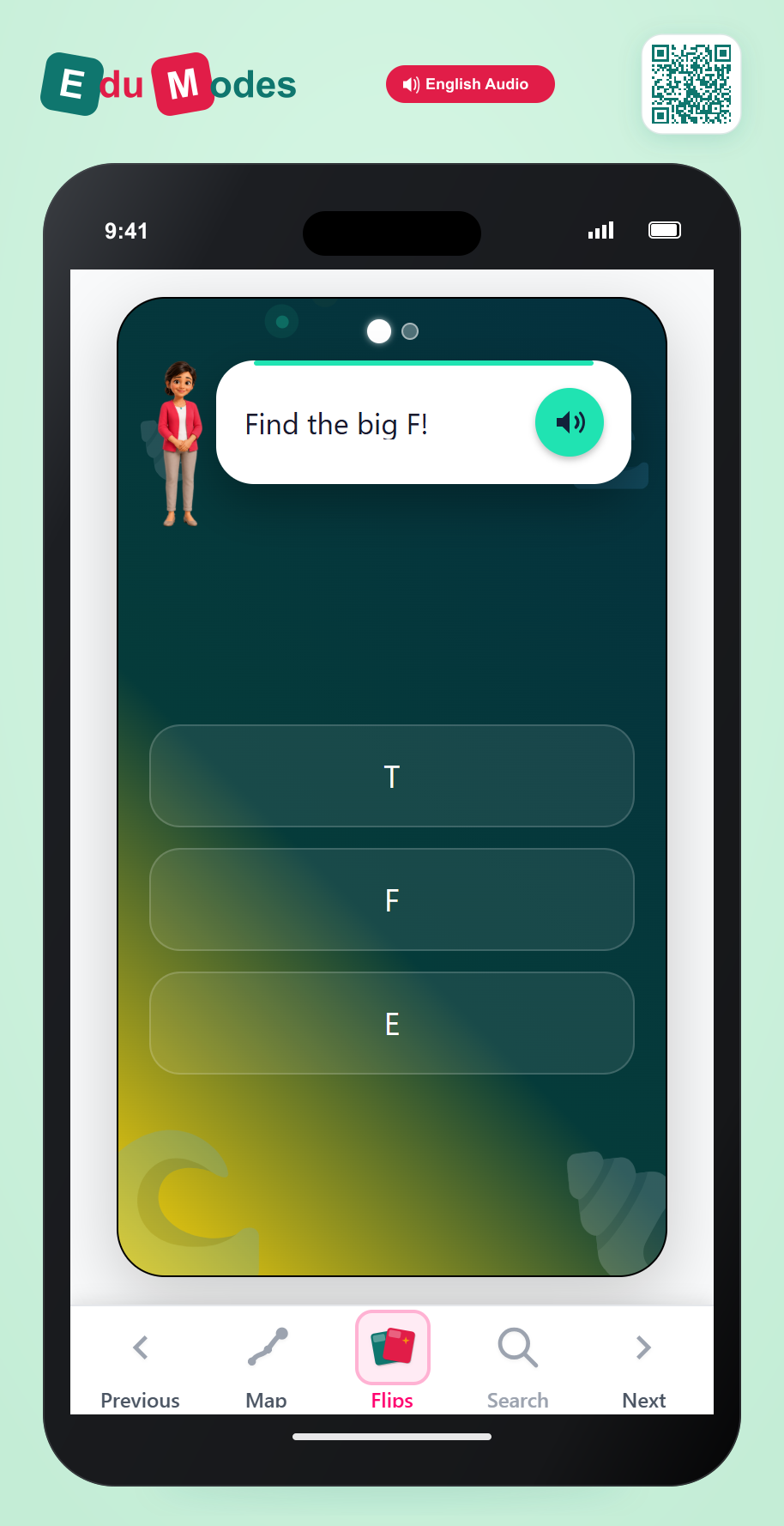 Find the Uppercase F and I - Interactive Learning Game Preview