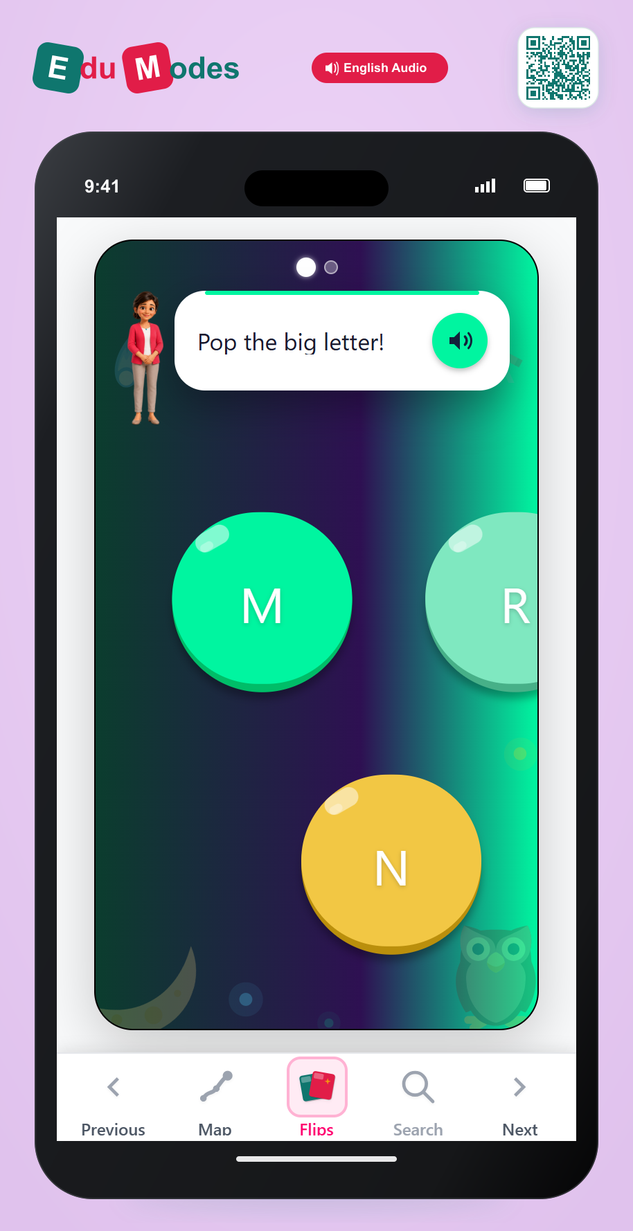 Pop the Uppercase N and Q - Interactive Learning Game Preview