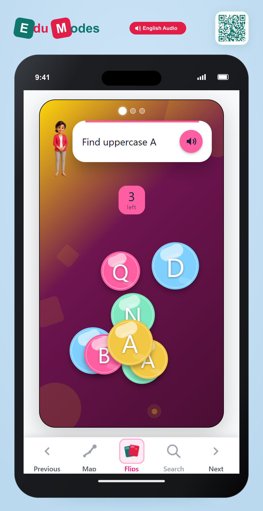 Tap Game: a, b, d - Interactive Learning Game Preview