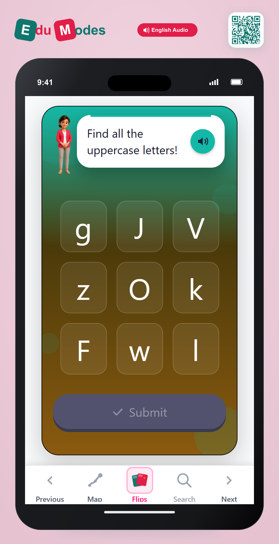 Find All Uppercase Letters - Part 8 - Interactive Learning Game Preview