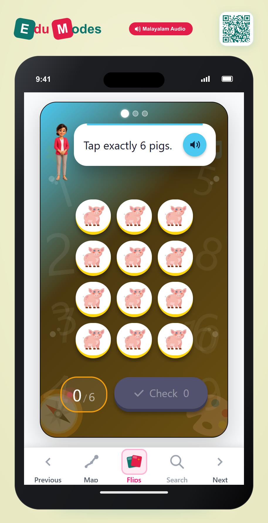 Tap Exactly 6 to 8 - Interactive Learning Game Preview