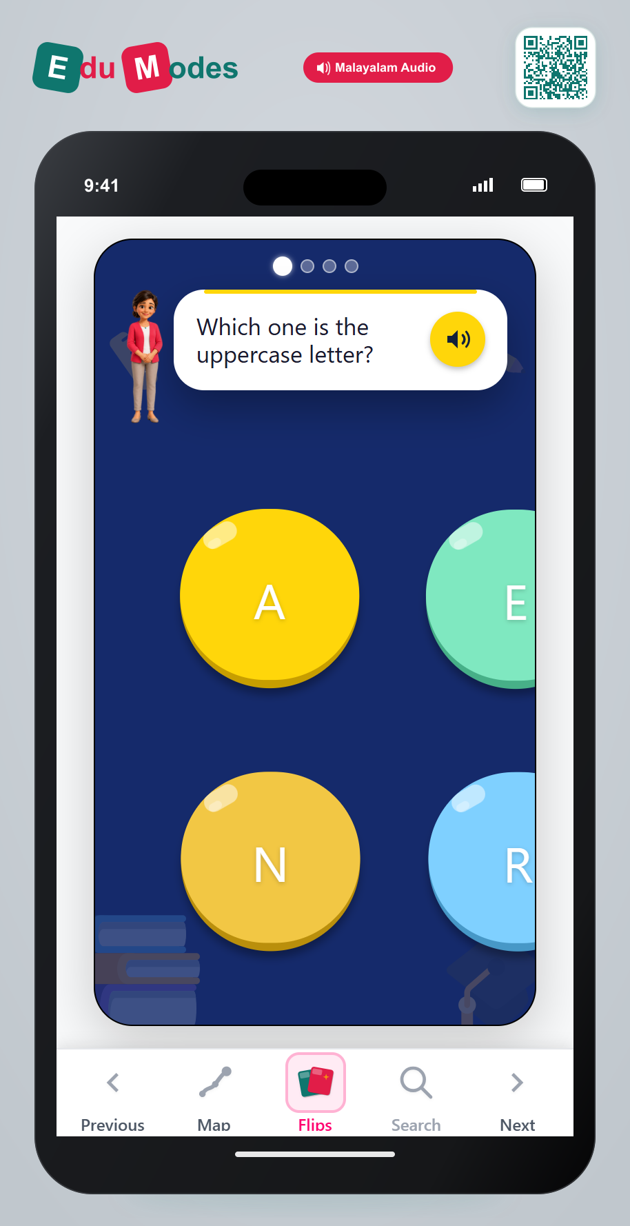 Uppercase Match: Review A-R - Interactive Learning Game Preview