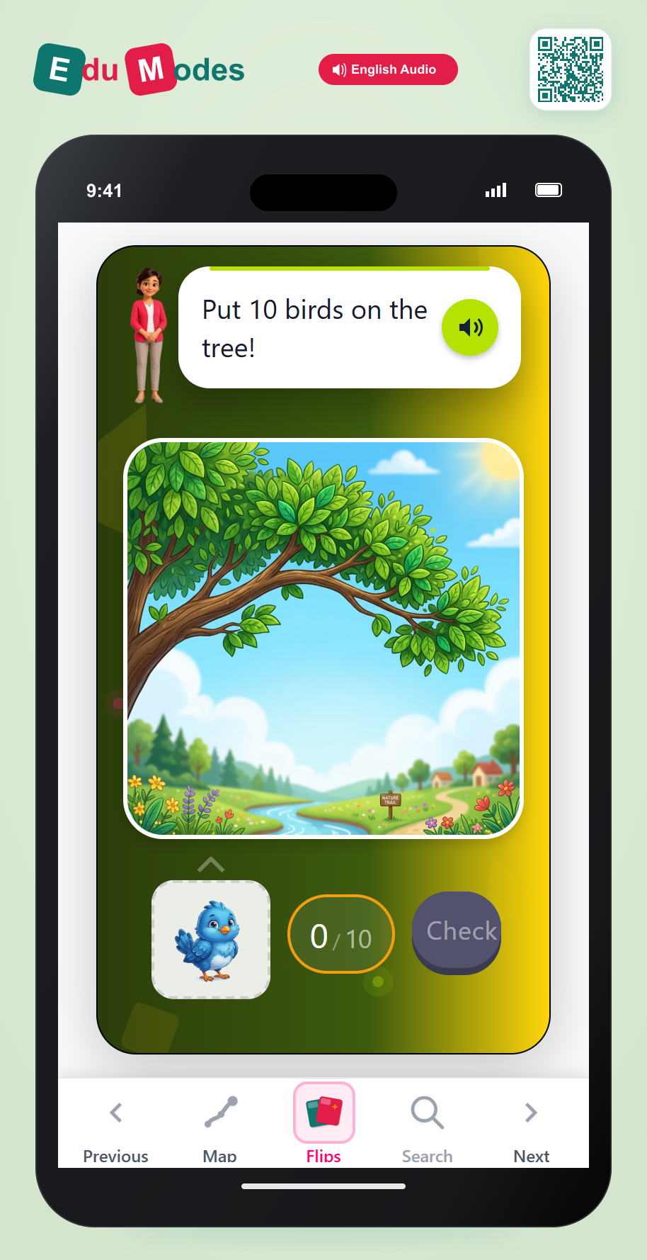 Count using stickers up to 10 - Interactive Learning Game Preview