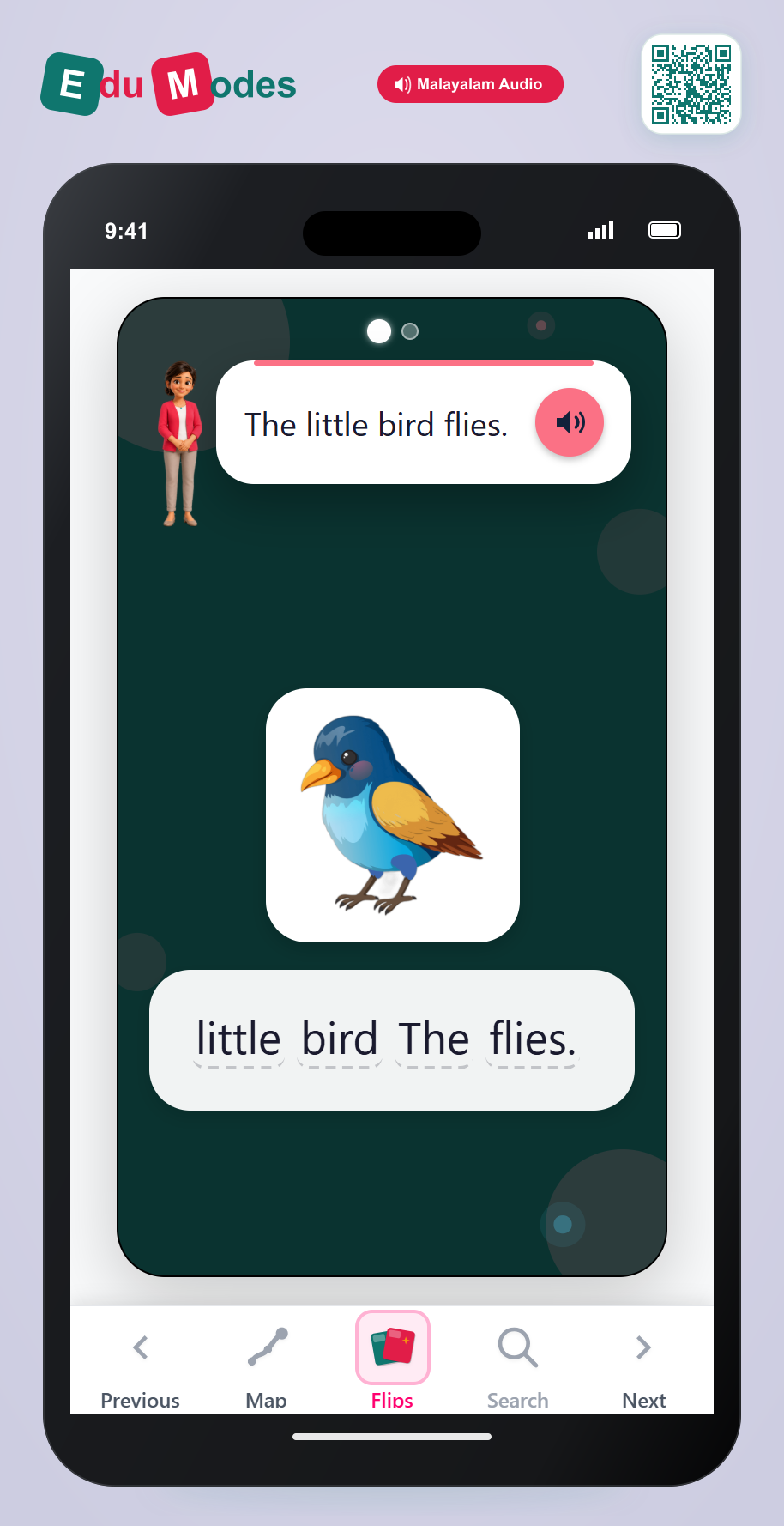 Find Word in a Sentence - Part 8 (Malayalam) - Interactive Learning Game Preview