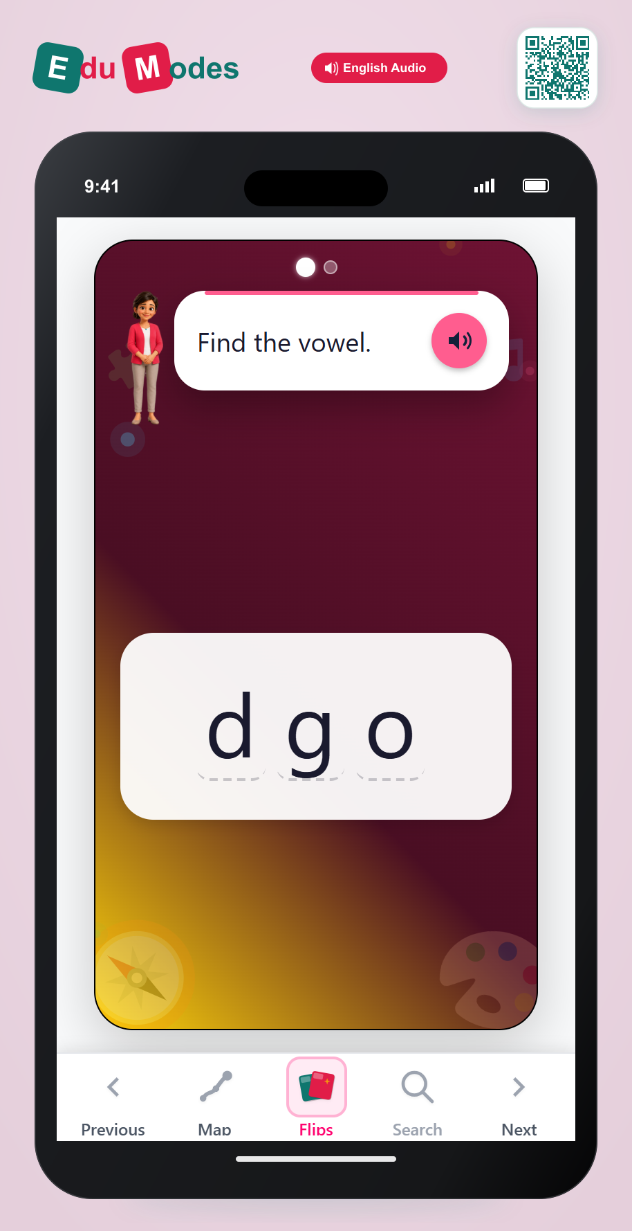 Find the Vowel O - 6 - Interactive Learning Game Preview