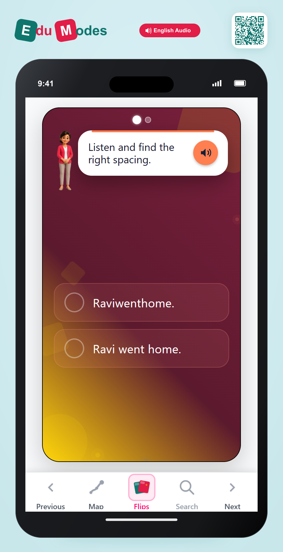 Spacing in 3-Word Sentences - Interactive Learning Game Preview