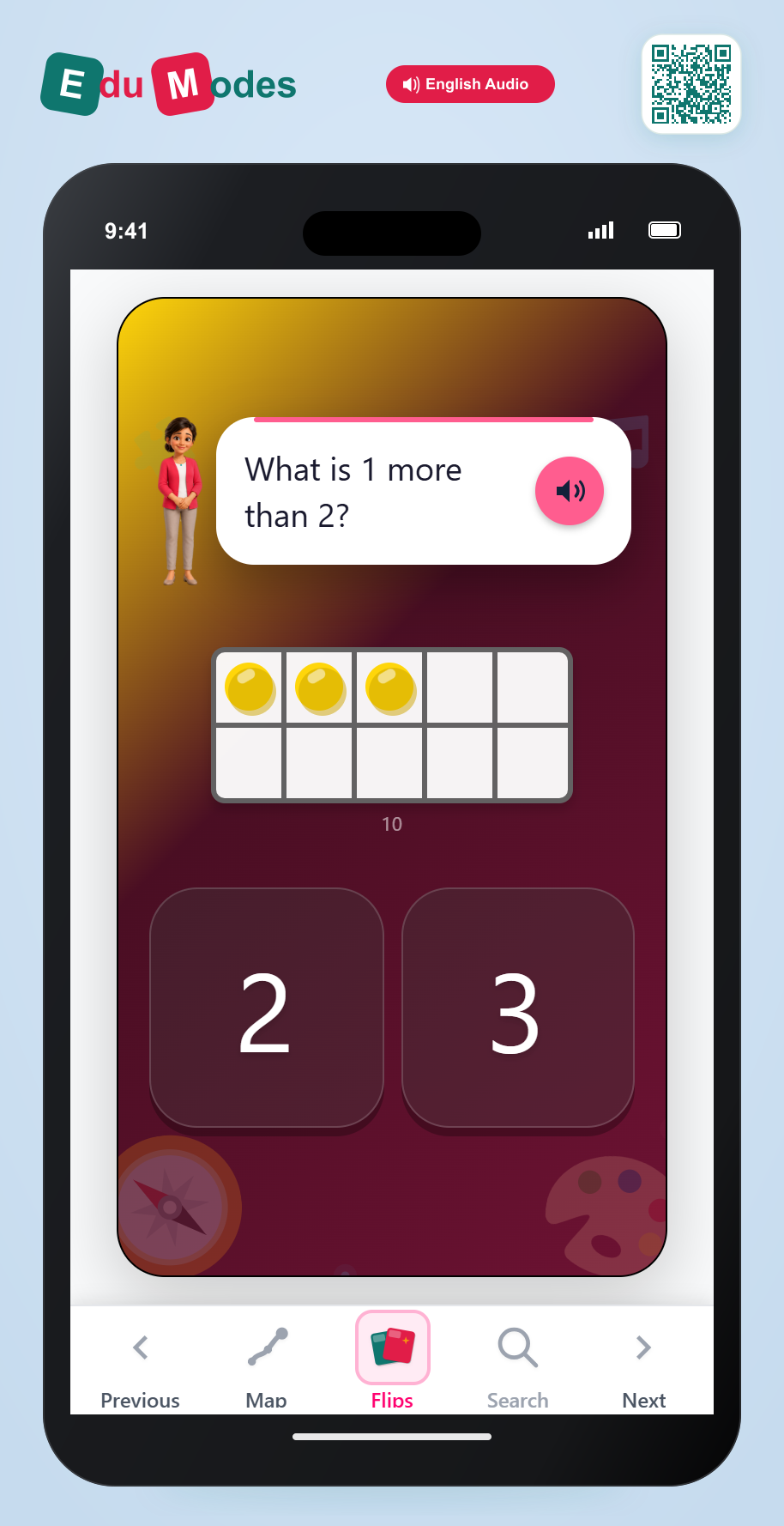 Identify one more than 2 - Interactive Learning Game Preview