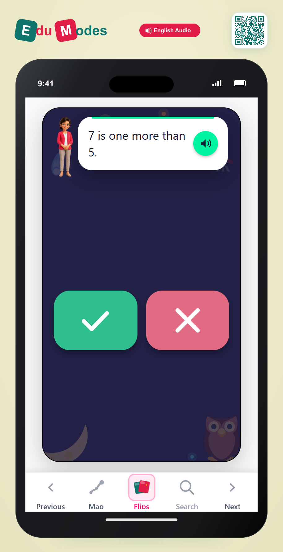 Is 7 one more than 5? - Interactive Learning Game Preview