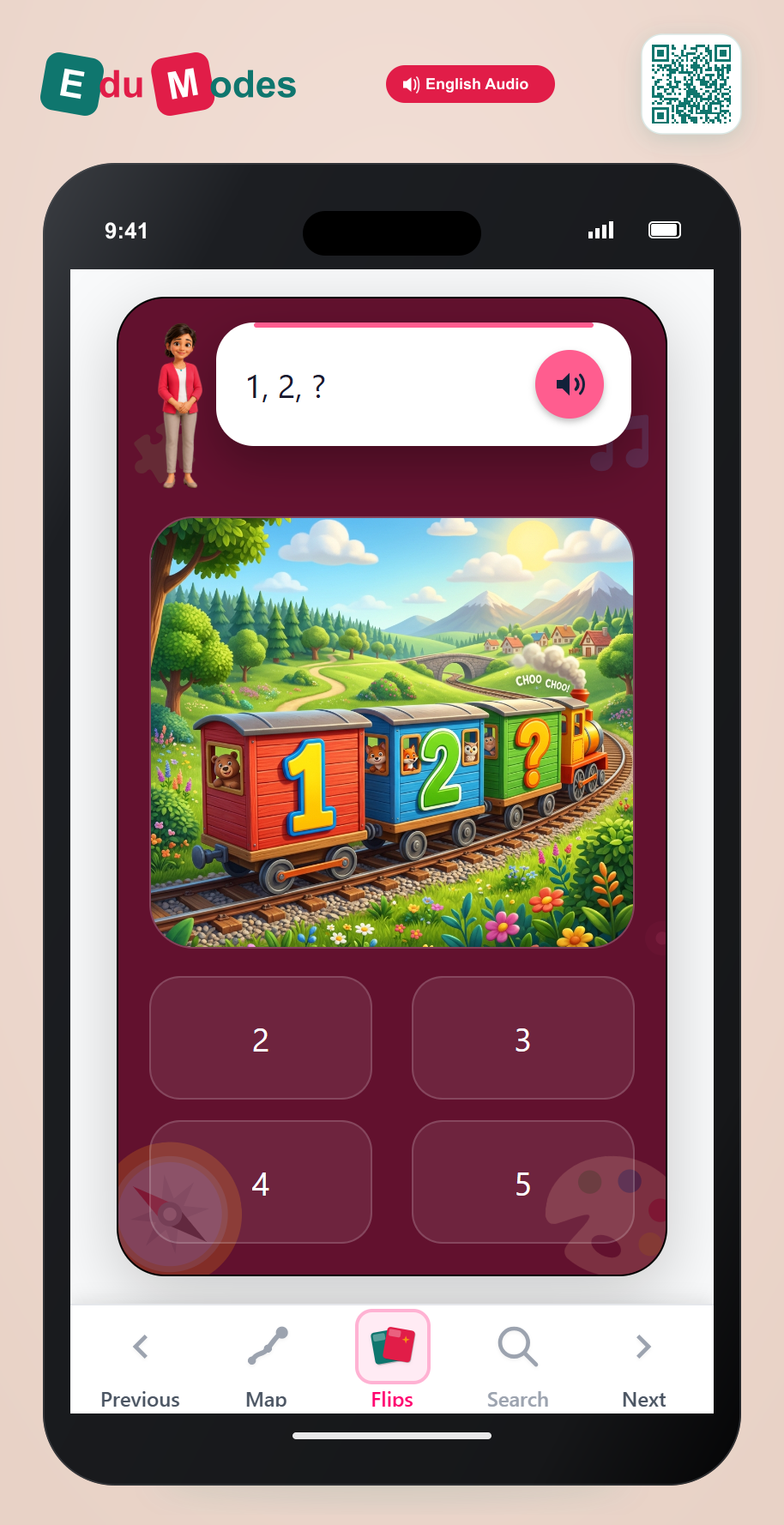 Count Up and Down to 10 - Flip 1 - Interactive Learning Game Preview