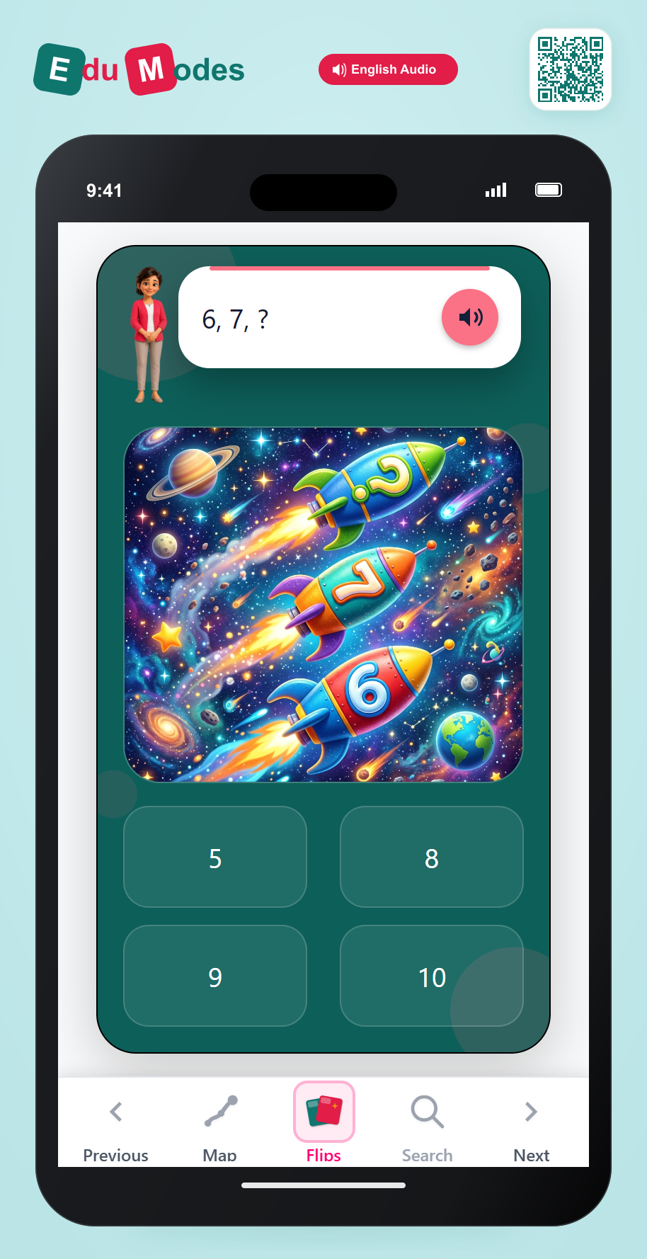 Count Up and Down to 10 - Flip 7 - Interactive Learning Game Preview