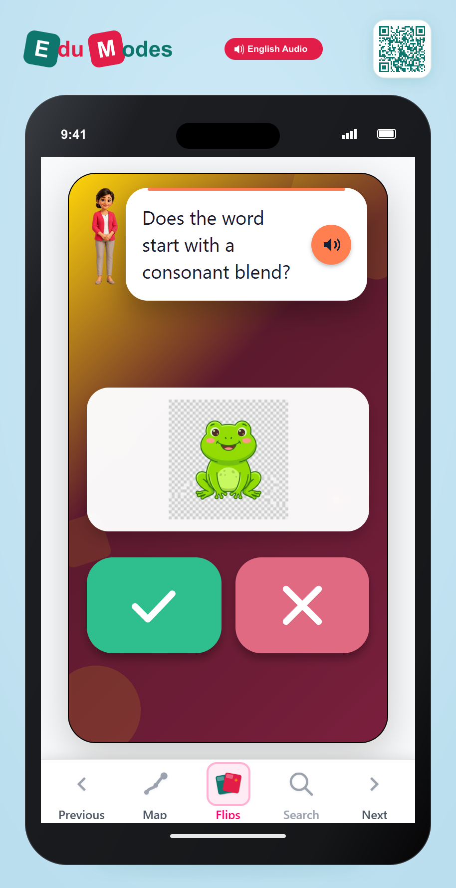 Does the word start with a consonant blend? - Part 5 - Interactive Learning Game Preview