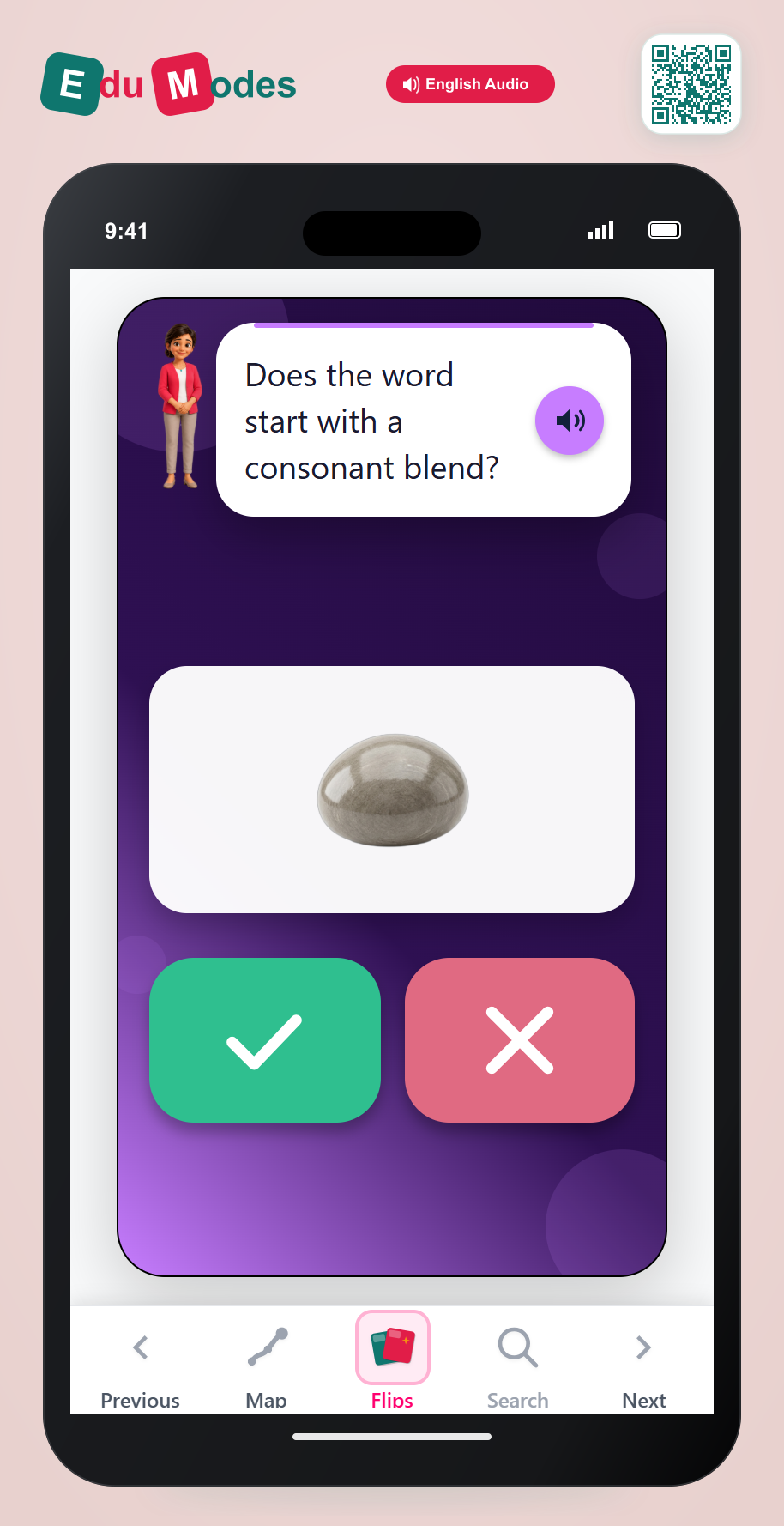 Does the word start with a consonant blend? - Part 6 - Interactive Learning Game Preview