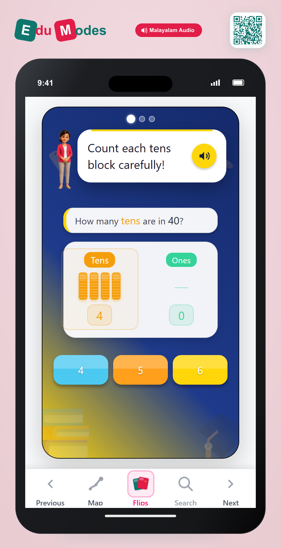 Counting Big Tens (Malayalam) - Interactive Learning Game Preview