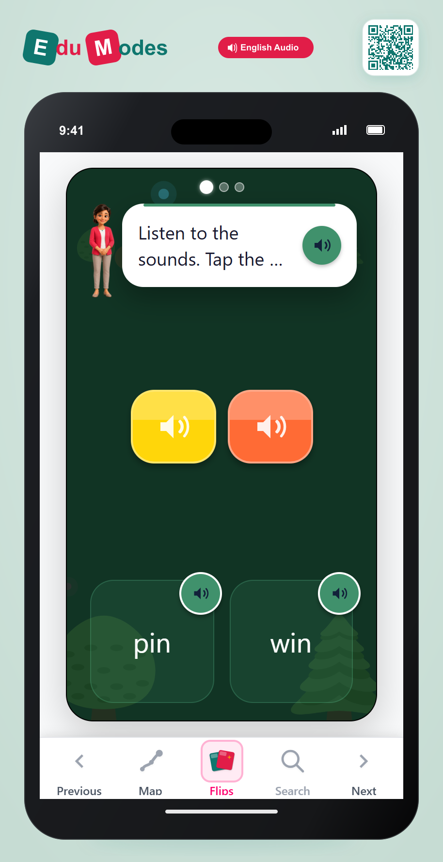 Blend Onset and Rime: Pin & Bin - Interactive Learning Game Preview