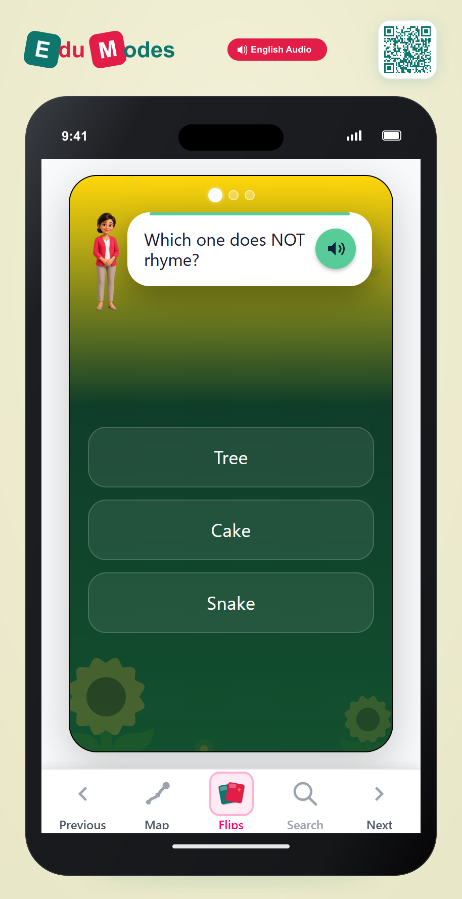 Odd One Out (Long Vowels) - Interactive Learning Game Preview