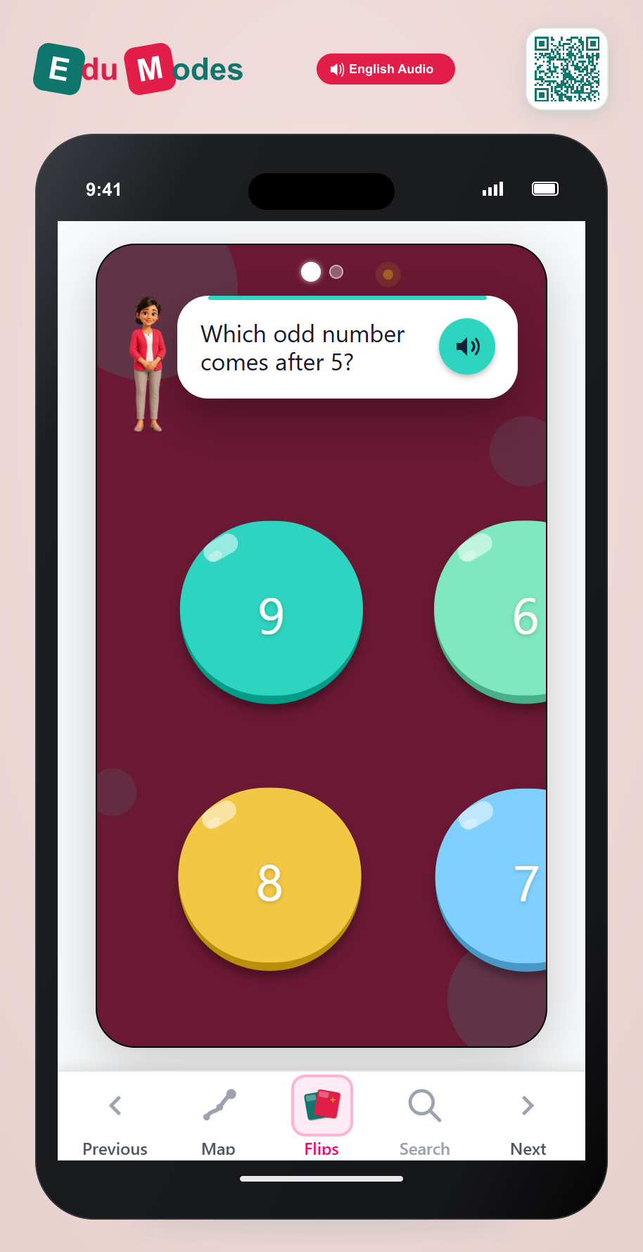 Which even or odd number comes before or after - Odd After Abstract 1 - Interactive Learning Game Preview