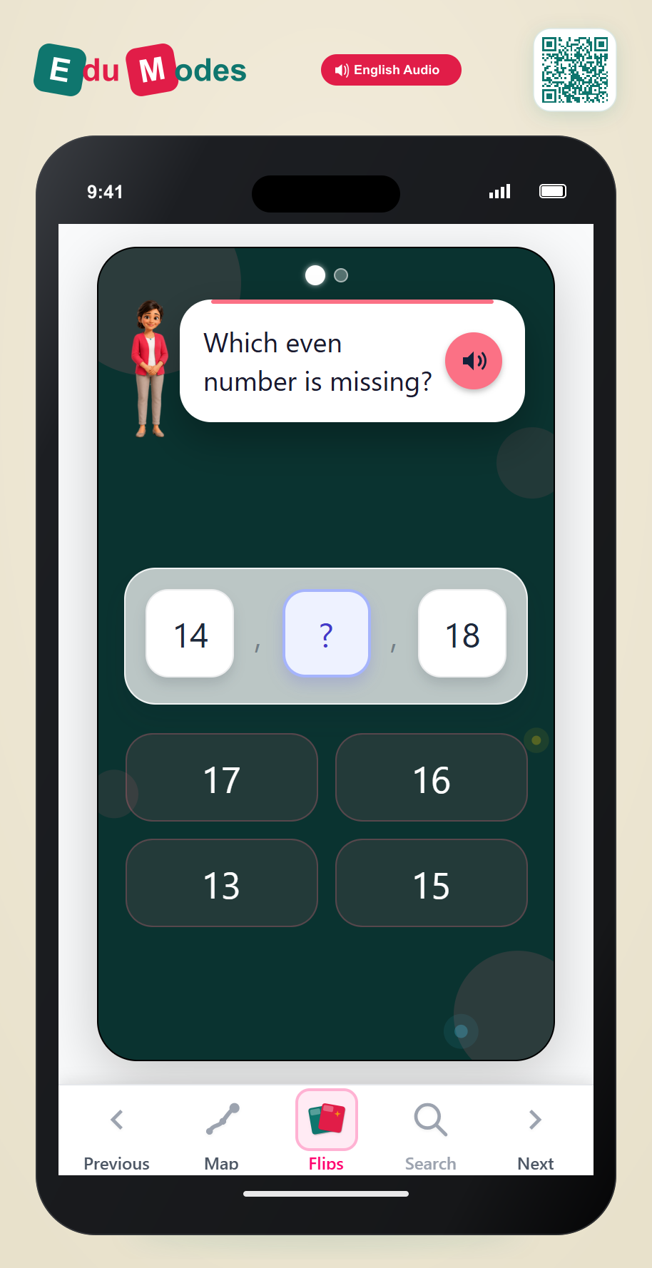 Which even or odd number comes before or after - Even After Visual Review - Interactive Learning Game Preview