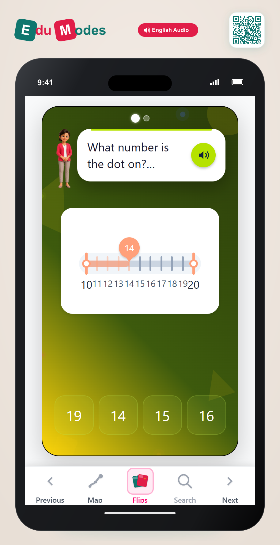 Number Line 10-20 - Interactive Learning Game Preview