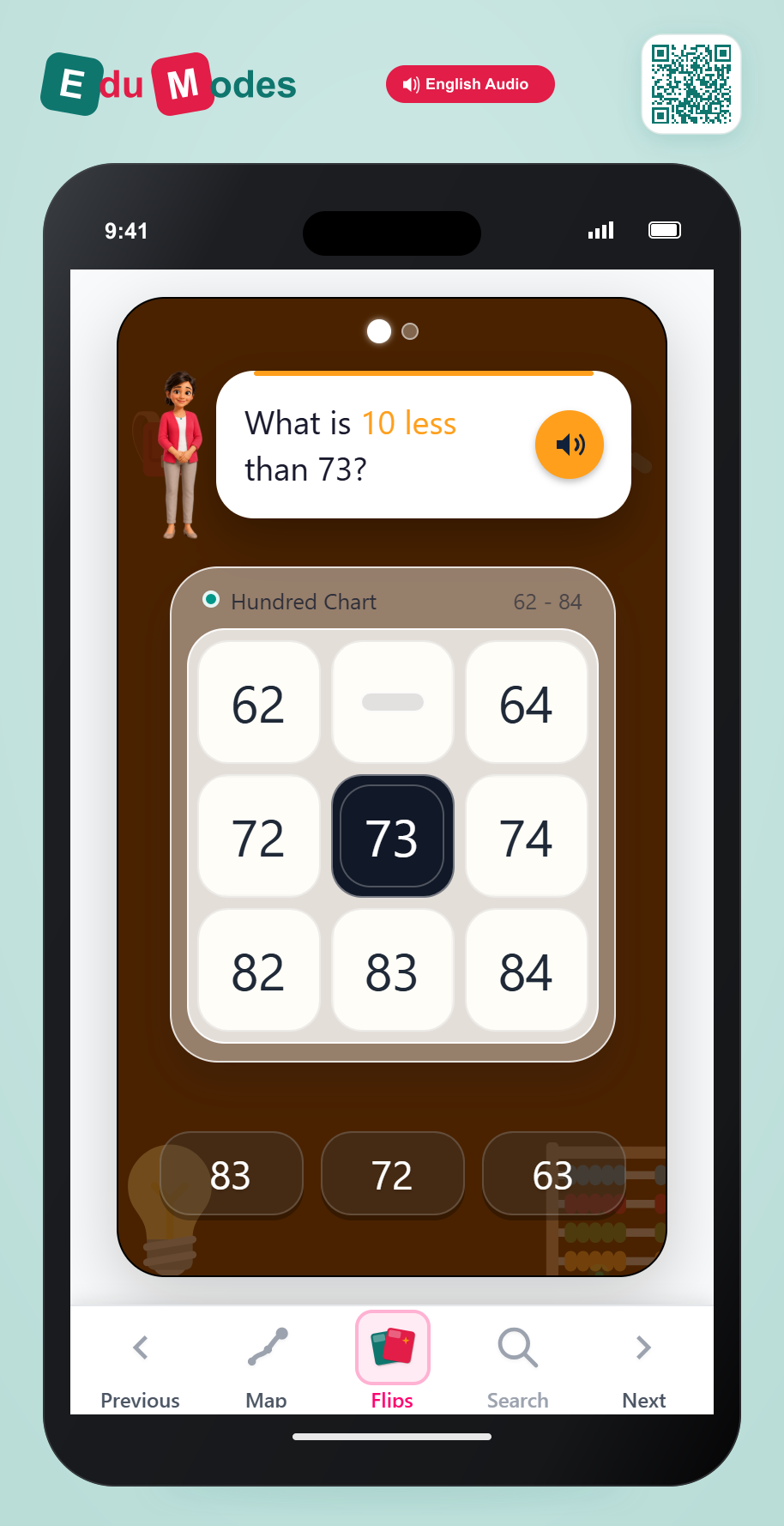 Hundred Chart - 10 Less - Interactive Learning Game Preview
