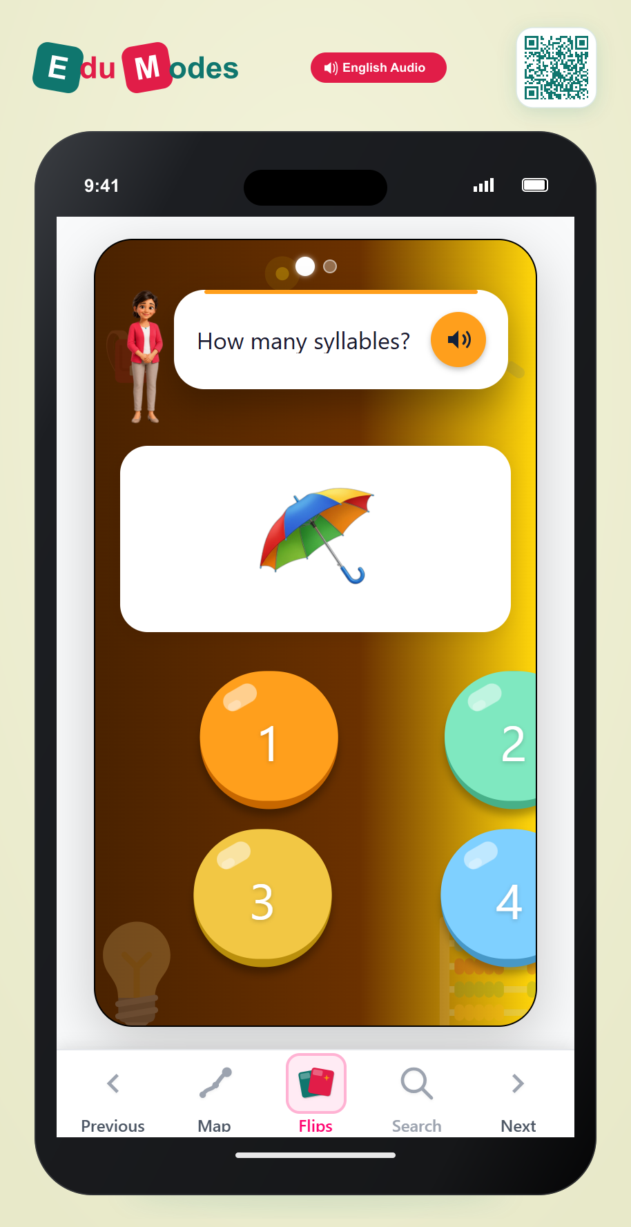 3 and 4 Syllables - Interactive Learning Game Preview