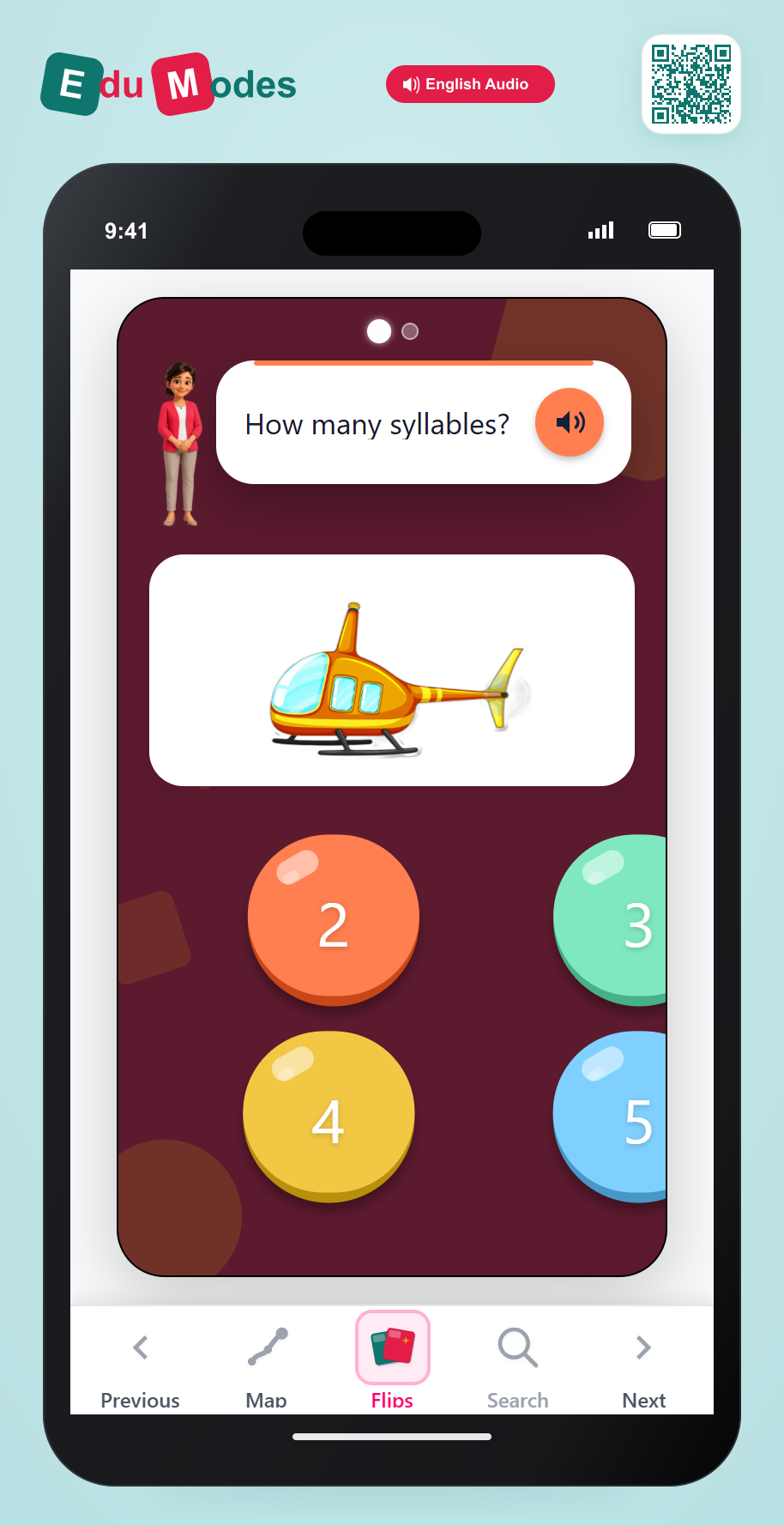 4 and 5 Syllables - Interactive Learning Game Preview