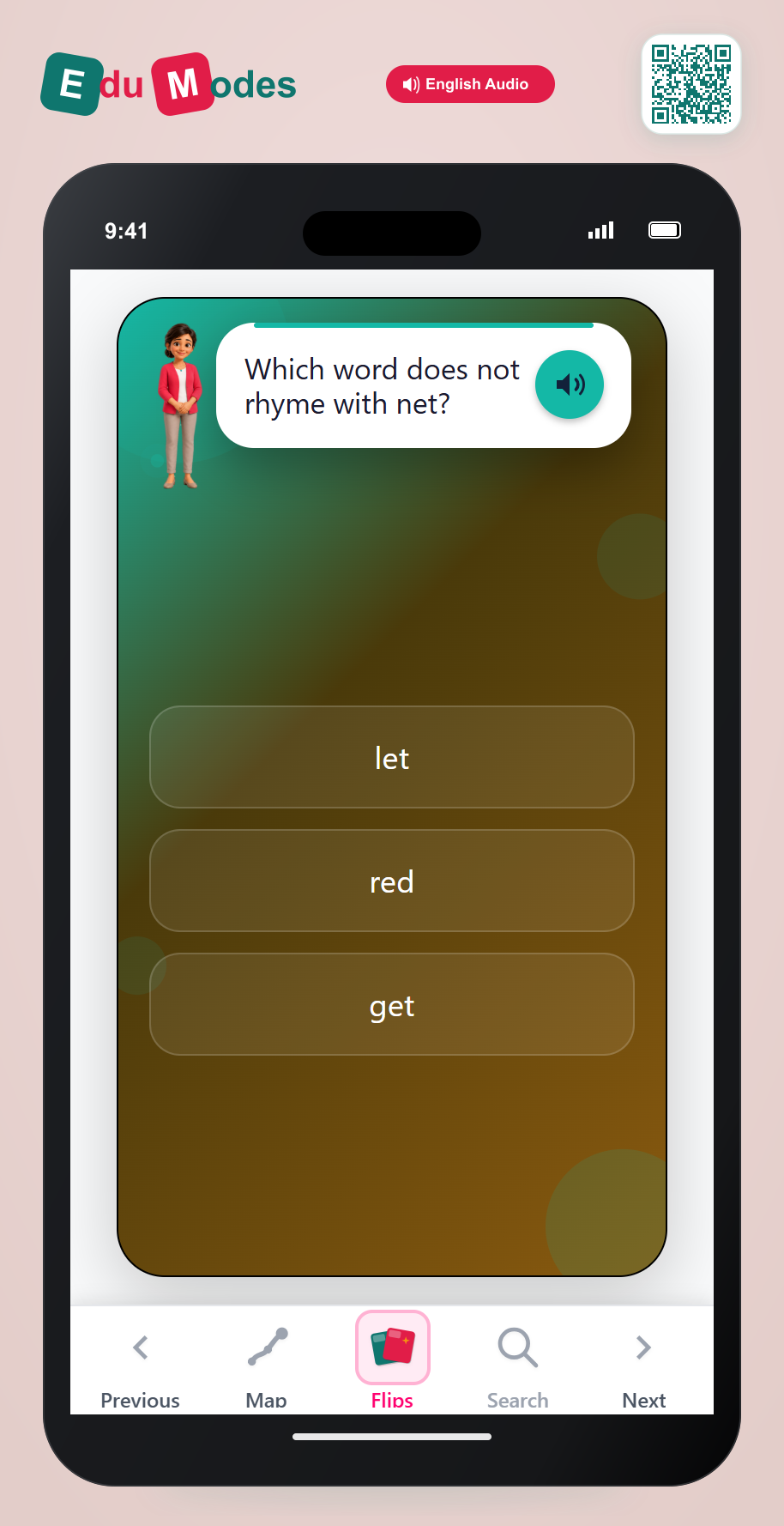 Rhyme Test 6 - Interactive Learning Game Preview