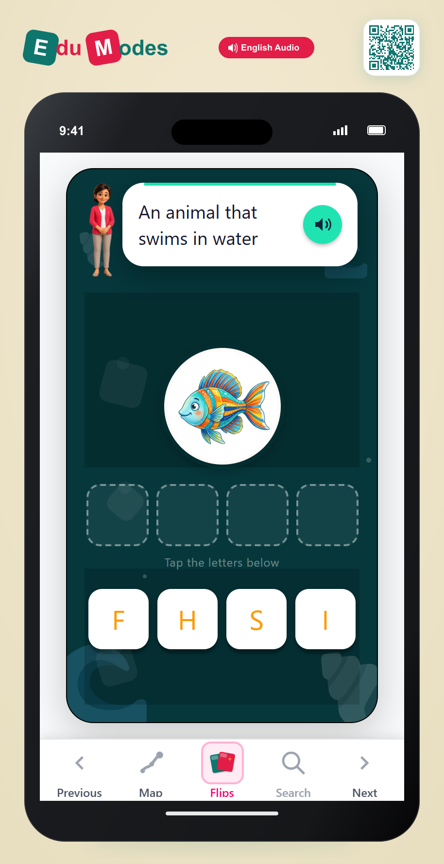 Spell fish - Interactive Learning Game Preview