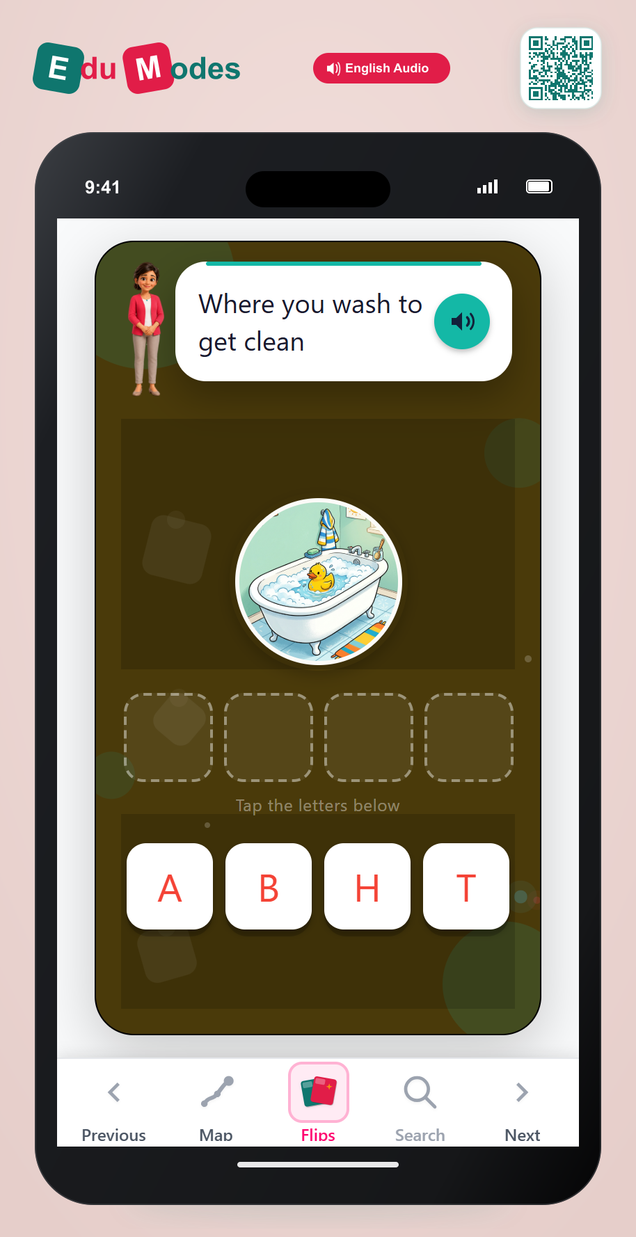 Spell bath - Interactive Learning Game Preview