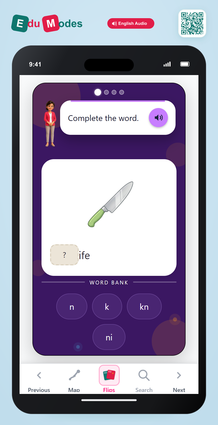 Word Level Silent Letters - Visual - Interactive Learning Game Preview