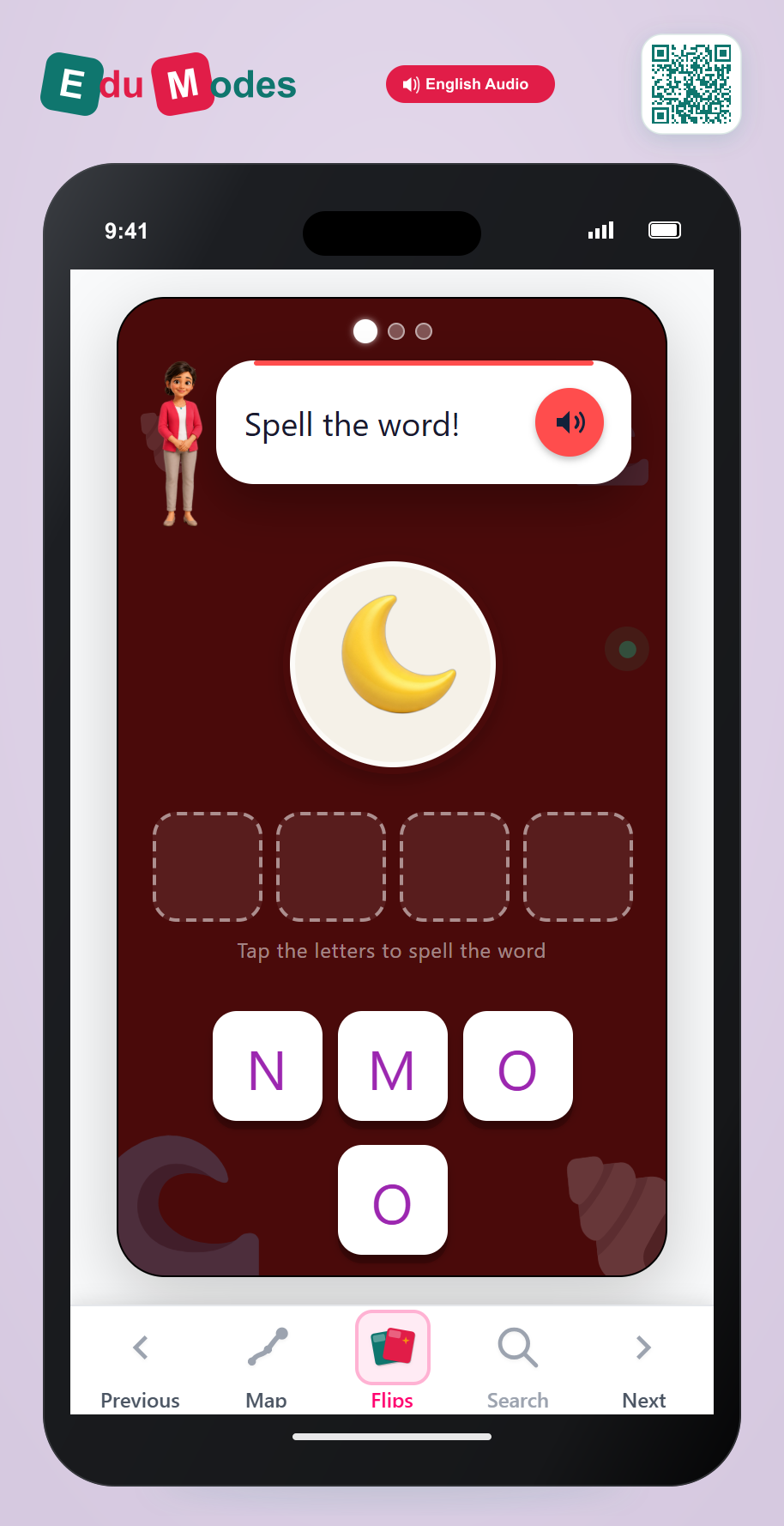 Long "u" Patterns: oo - Word Scramble - Interactive Learning Game Preview