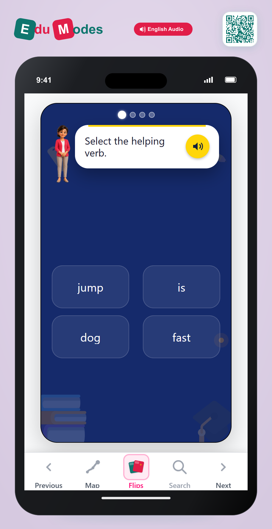 Main and Helping Verbs Review - Interactive Learning Game Preview